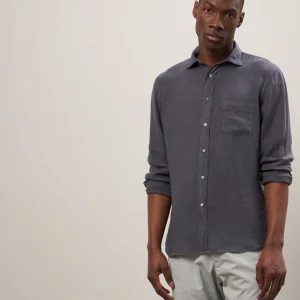 Chemise Homme en lin Carbone Paul