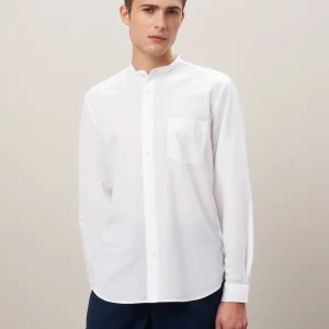 Chemise Homme en voile de coton Blanc Premium