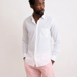 Chemise Homme en Voile de Coton Blanc Storm