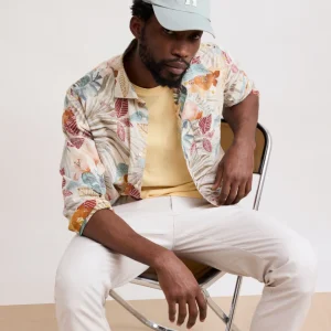 Chemise Homme en Coton Imprimé "Tropical" Paul