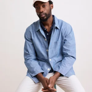 Veste Homme Indigo en Chambray Perry