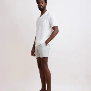 Maillot Homme Seersucker Vert Militaire Swim