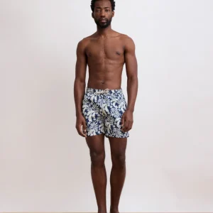 Maillot Homme Imprimé Hawaï Marine Swim