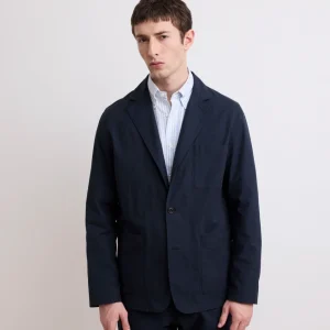 Veste Homme en Coton Fresco Bleu Marine Jonny