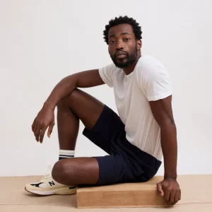 Short Homme en Seersucker Bleu Marine Tank