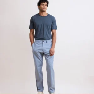 Pantalon Homme en Chino Léger Bleu gris Marine Tyron