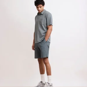 Short Homme en Piqué Stretch Vert Eucalyptus Byron