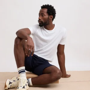 T-Shirt Homme en Jersey De Coton Léger Blanc Light Crew