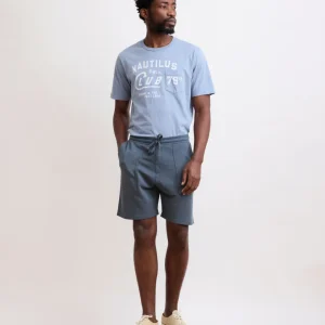 Short Homme en Coton Flammé Carbone