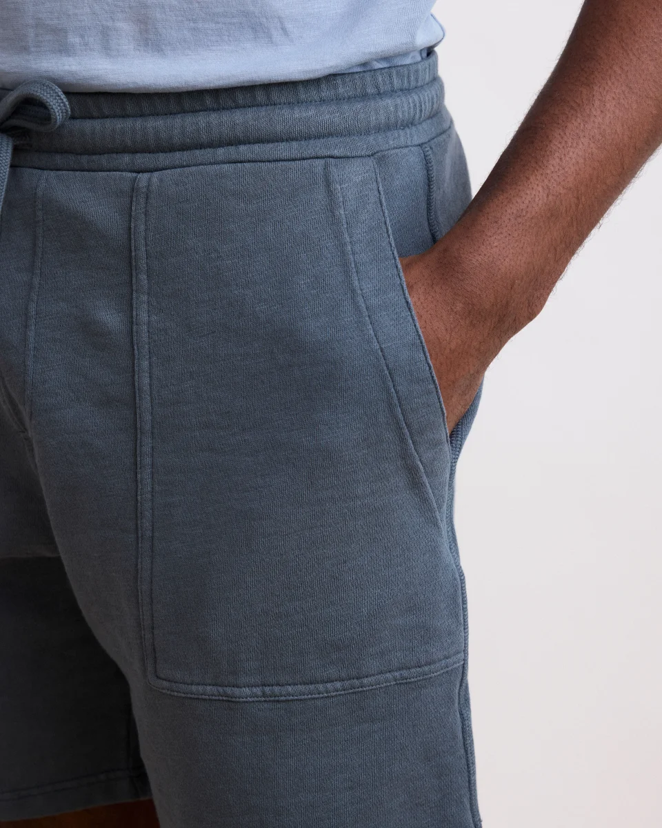 Short Homme en Coton Flammé Carbone – Image 3