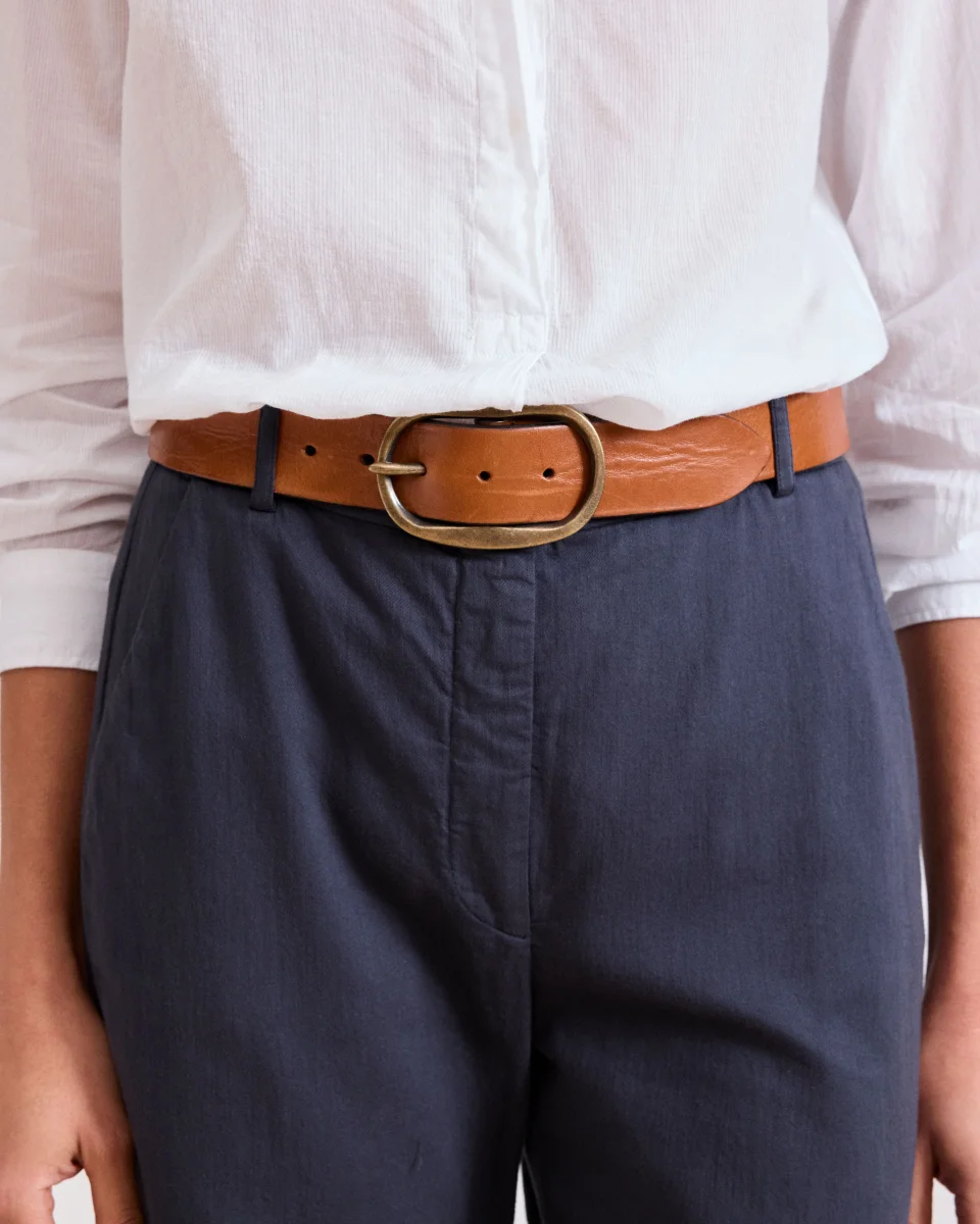 Ceinture Femme en Cuir Marron Angus Belt