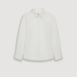 Chemise Garçon en Lin Blanc Paul