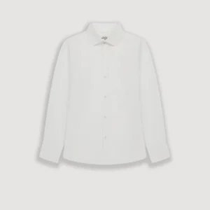 Chemise Garçon en Voile de Coton Blanc Paul