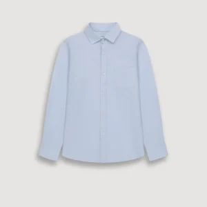Chemise Garçon en Voile de Coton Bleu Clair Paul