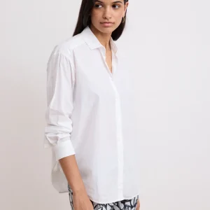Chemise Femme en Popeline Blanc Charlot