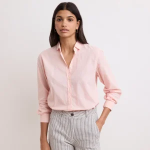 Chemise Femme en Voile de Coton Rose Corazon