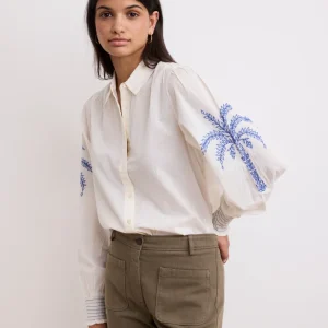 Chemise Femme en voile de coton Ecru Caicos