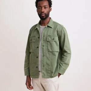 Veste Homme en Coton Vert Militaire Dar