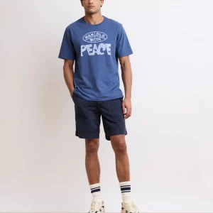 Short Homme à Chevrons Bleu Marine Fatigue