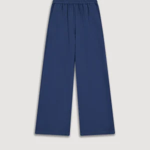 Pantalon Fille en Twill de Coton Bleu Marine Palladium