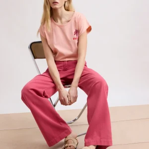 Pantalon Femme en Lyocell & Coton Framboise Pilote