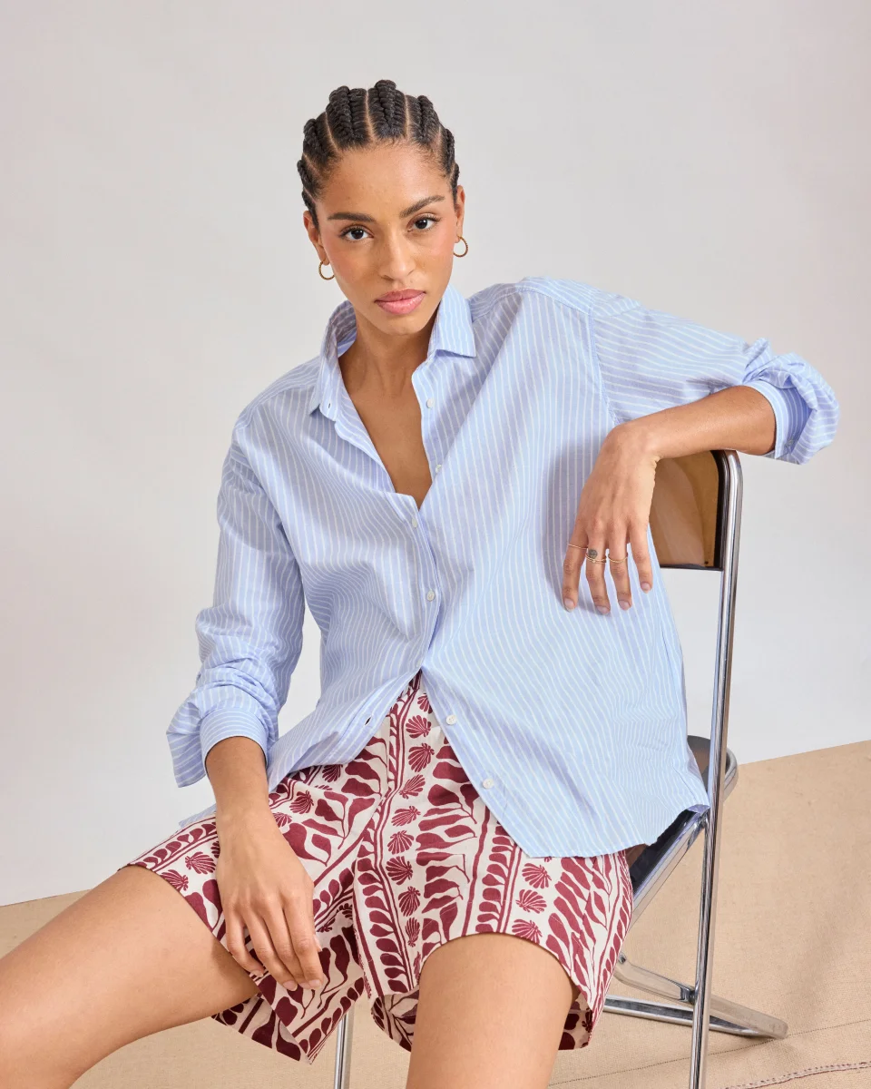 Short Femme en Lin & Coton Acajou Stef – Image 4