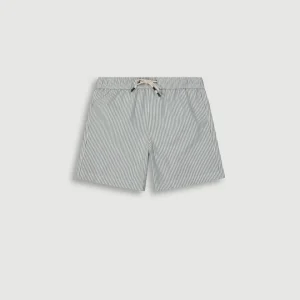 Maillot Garçon Seersucker Vert Militaire Achille