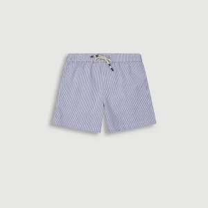 Maillot Garçon Seersucker Bleu Marine Achille