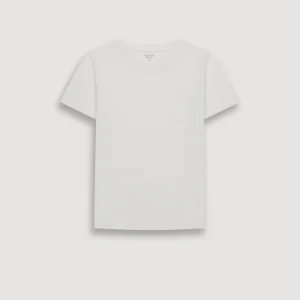 Tee-Shirt Garçon en Coton Slub Blanc Pocket