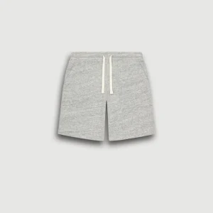 Short Garçon en Coton Flammé Gris Chiné