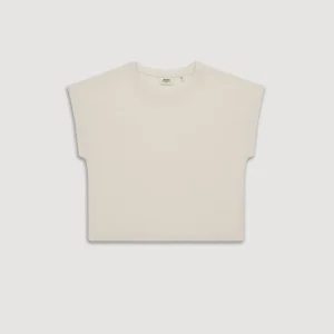 Tee Shirt Fille en Lyocell & coton Ecru Tekura