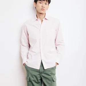 Chemise Homme en Gabardine de coton Rose Paul