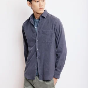 Chemise Homme en Velours Côtelé Carbone Storm