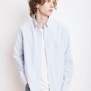 Chemise Homme en Oxford de Coton Bleu Pitt