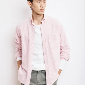 Chemise Homme en Oxford de Coton Rouge Pitt