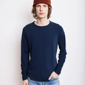 T-Shirt Homme en Jersey Léger Bleu Marine Light Crew