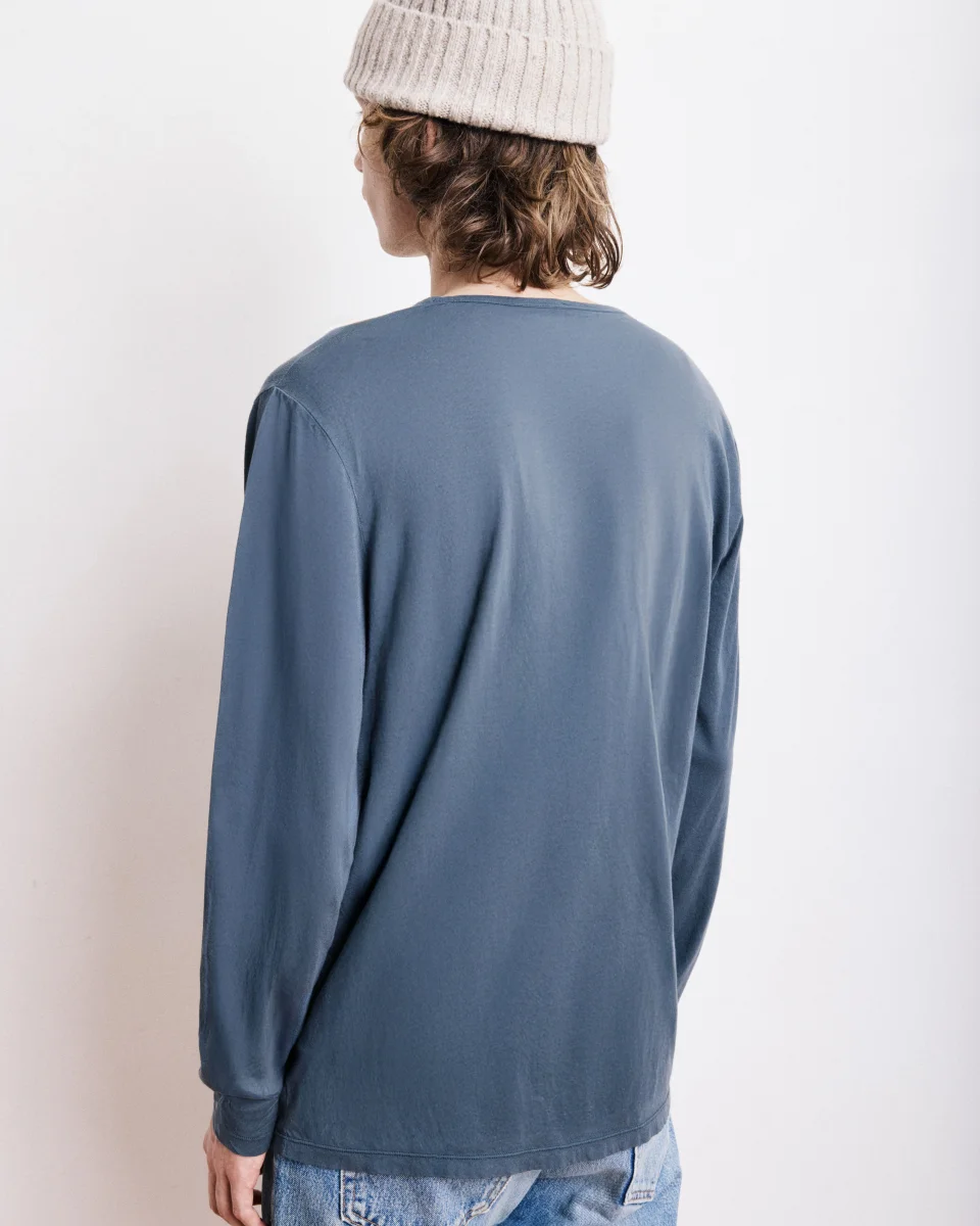 T-Shirt Homme en Jersey Léger Carbone Light Crew – Image 3