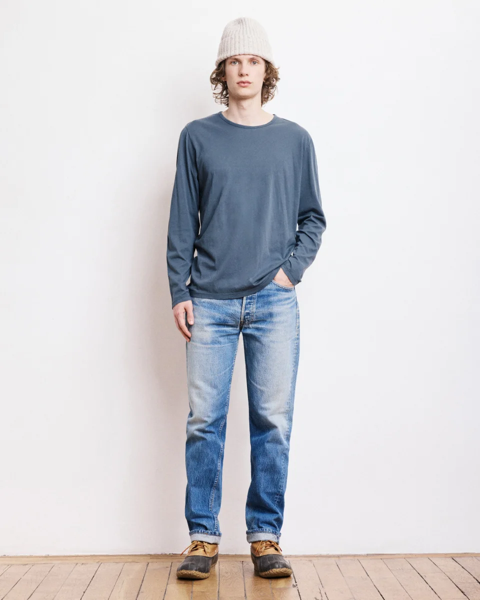 T-Shirt Homme en Jersey Léger Carbone Light Crew – Image 2