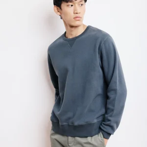 Sweatshirt Homme en Molleton Carbone Crew