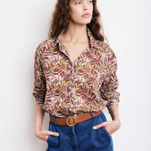 Ceinture Femme en Cuir Camel Aronde