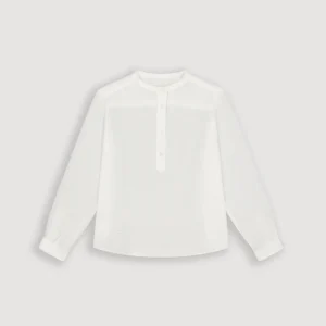 Chemise Fille en Coton Ecru Chana