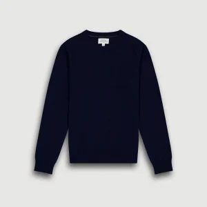 Pull Garçon en Laine & Cachemire Bleu Marine Crew