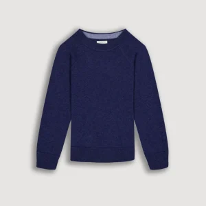 Pull Garçon en Laine & Cachemire Bleu Indigo
