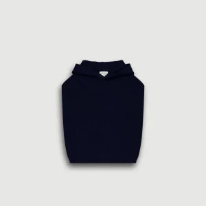 Pull Fille Sans Manches en Laine Mérinos & Cachemire Bleu Marine Macao