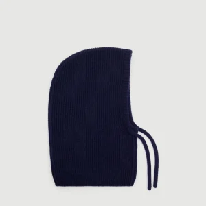 Cagoule Fille en Laine Mérinos & Cachemire Bleu Marine Mellon