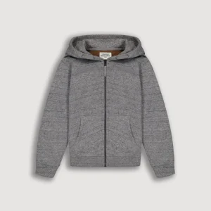 Sweatshirt à capuche Garçon en Molleton Gris