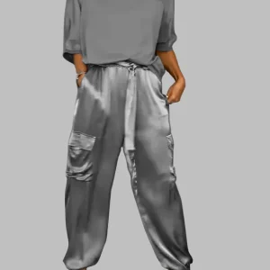 Eileena | Ensemble de mode deux pièces en satin