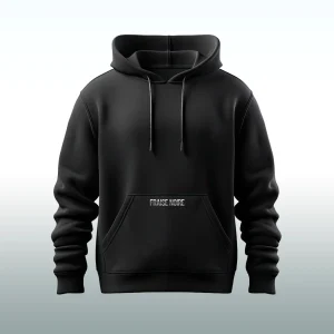 HOODIE BASIQUE NOIR À CAPUCHE
