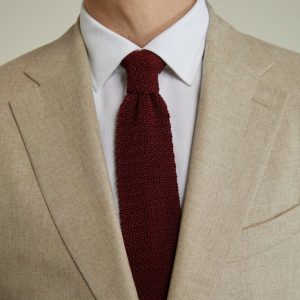 Cravate Crispy bordeaux