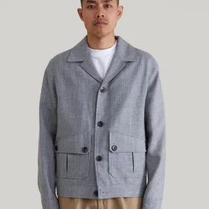 Blouson Alserio gris-bleu